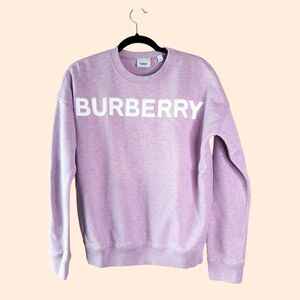 Burberry Lilac Logo Crewneck Sweatshirt